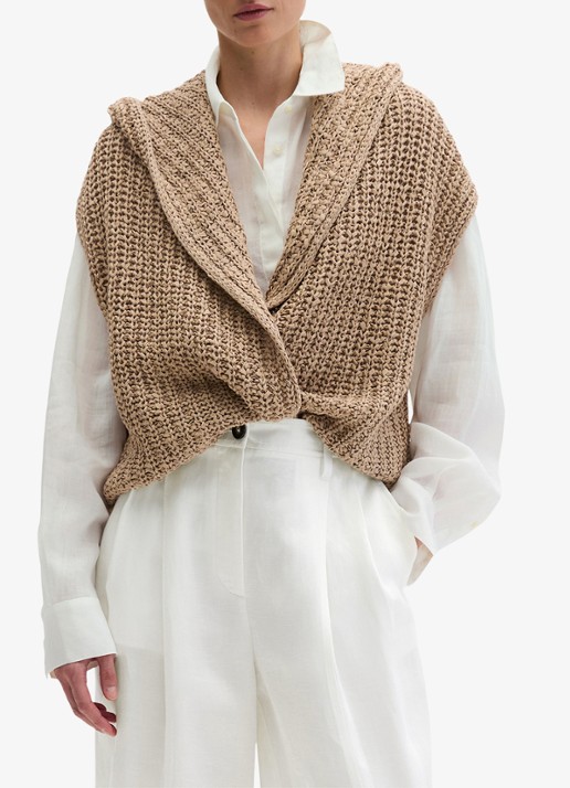Marc O'Polo Grofgebreid vest met capuchon