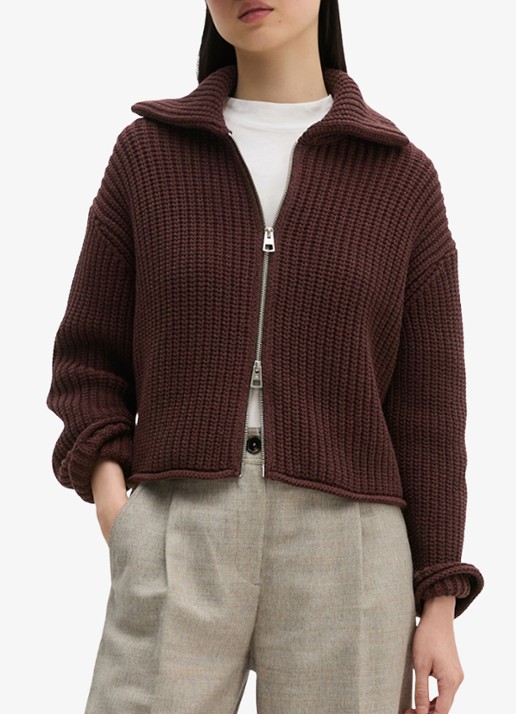 Marc O'Polo Grofgebreid vest met structuur
