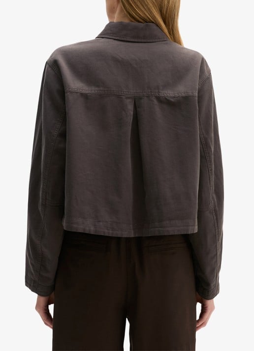 Marc O'Polo Jack in lyocell blend met steekzakken - achterkant 3 bruin