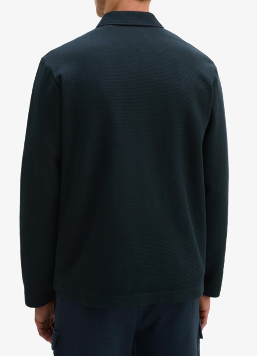 Marc O'Polo Jack met kraag - achterkant 3 donkerblauw