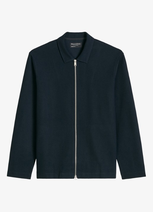 Marc O'Polo Jack met kraag - voorkant donkerblauw