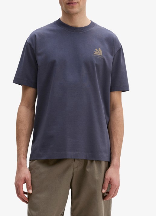 Marc O'Polo Jersey T-shirt met logo- en backprint