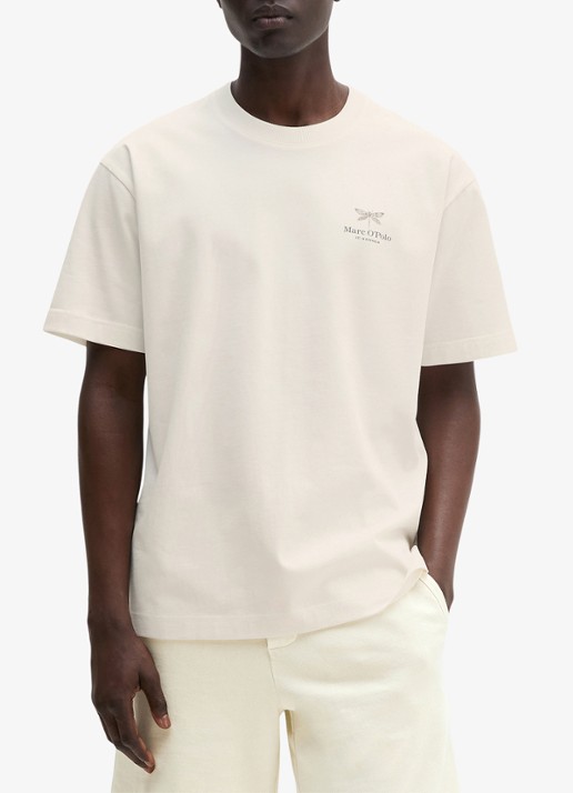 Marc O'Polo Jersey T-shirt met logo- en backprint