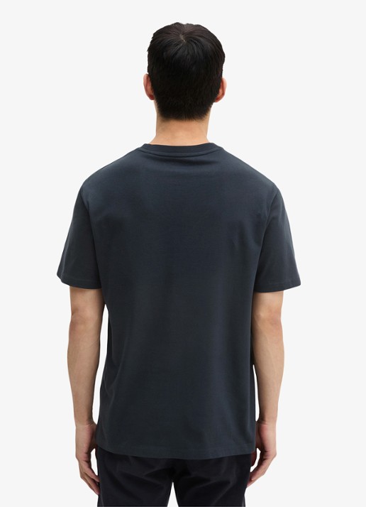 Marc O'Polo Jersey T-shirt met logo - achterkant 5 dark navy/4131