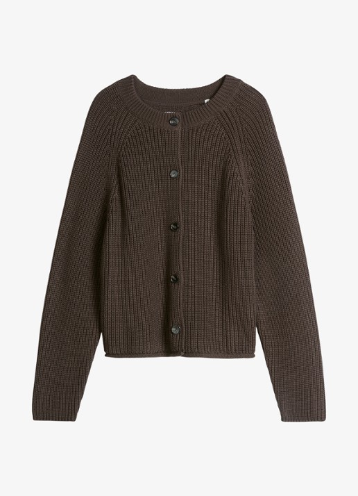 Marc O'Polo Kabelgebreid vest met ronde hals