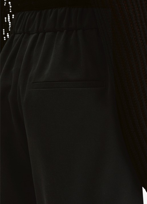 Marc O'Polo Korte broek met steekzakken - detail 5 black-0001 / zwart