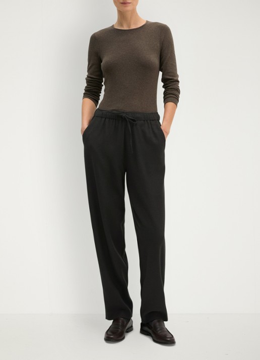 Marc O'Polo Longsleeve met stretch - voorkant 5 bruin
