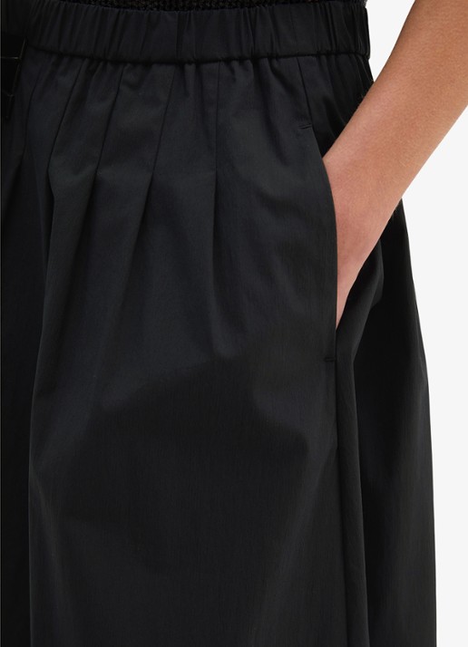 Marc O'Polo Midi rok met steekzakken - detail 3 zwart