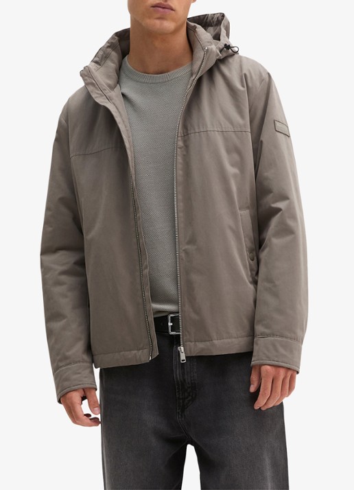Marc O'Polo Parka met steekzakken - detail taupe