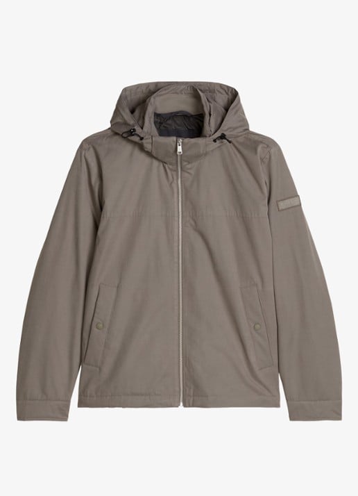 Marc O'Polo Parka met steekzakken - voorkant 4 taupe