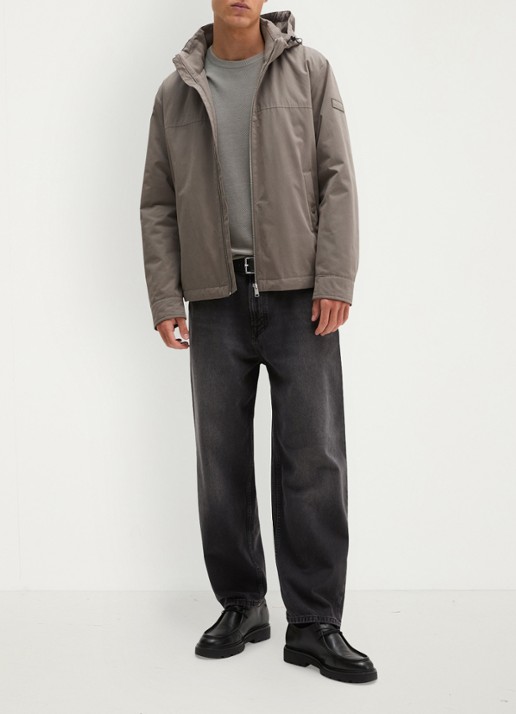 Marc O'Polo Parka met steekzakken - voorkant 5 taupe