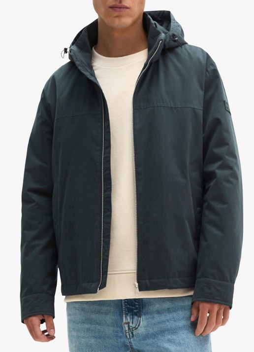 Marc O'Polo Parka met steekzakken - detail blauwgrijs