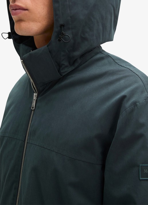 Marc O'Polo Parka met steekzakken - detail 2 blauwgrijs