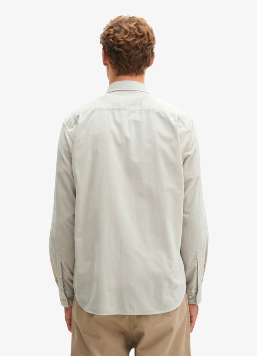 Marc O'Polo Regular fit overhemd van corduroy  - achterkant 5 creme