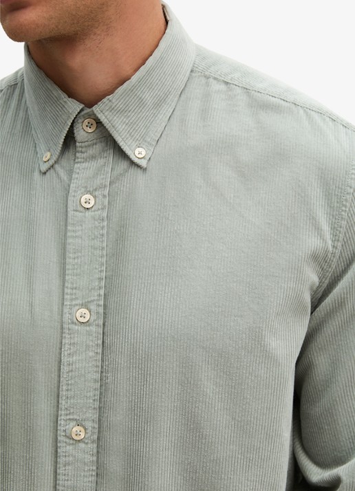 Marc O'Polo Regular fit overhemd van corduroy  - detail 2 mint