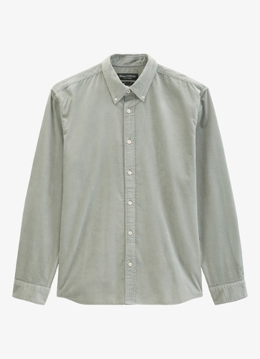 Marc O'Polo Regular fit overhemd van corduroy  - voorkant 4 mint