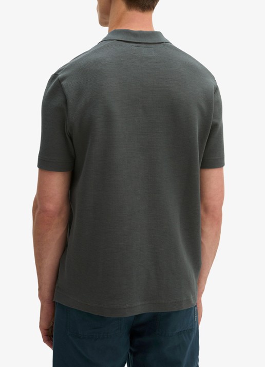 Marc O'Polo Regular fit polo - achterkant 3 donkergrijs