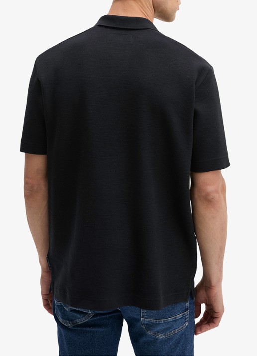 Marc O'Polo Regular fit polo - achterkant 3 zwart