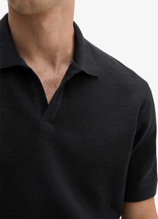 Marc O'Polo Regular fit polo - detail 2 zwart