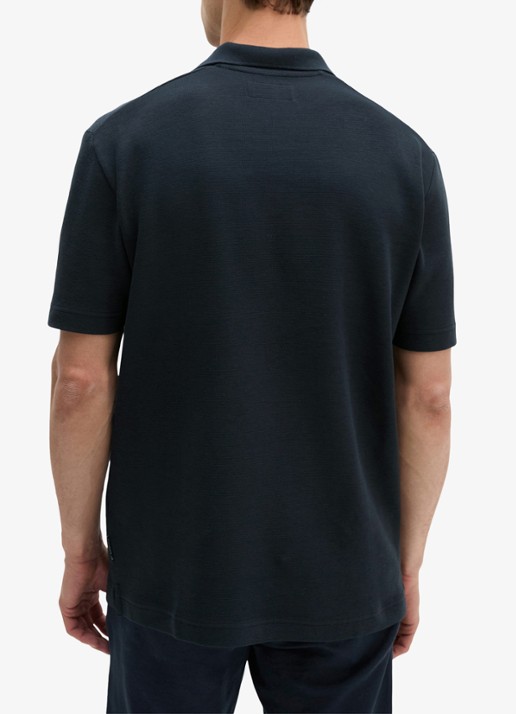 Marc O'Polo Regular fit polo - achterkant 3 donkerblauw