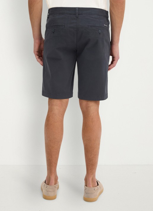 Marc O'Polo Reso straight fit korte broek van  katoen - achterkant dark navy-4131 / blauw