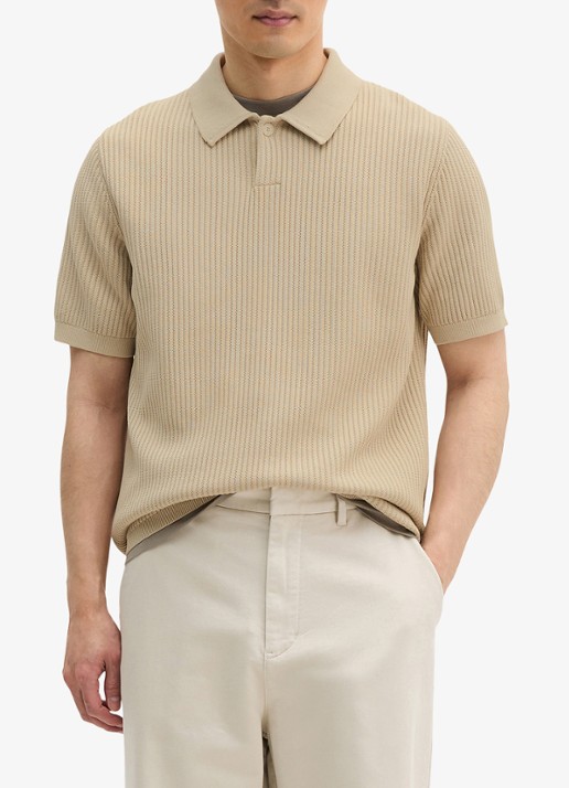 Marc O'Polo Ribgebreide polo