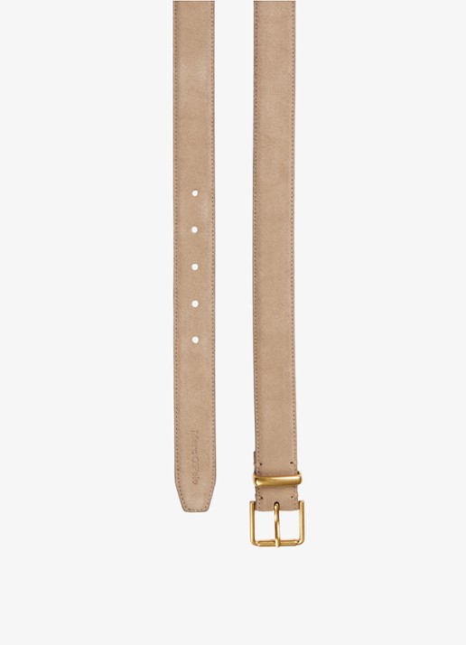 Marc O'Polo Riem van leer - detail 2 beige
