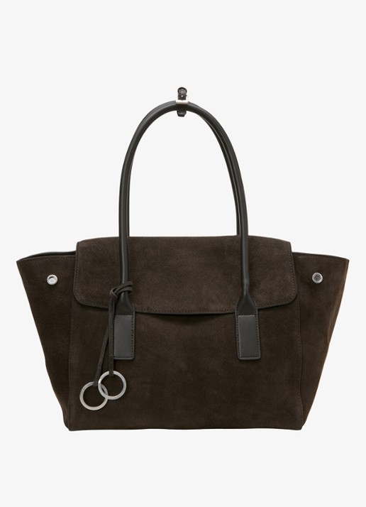 Marc O'Polo Shopper van leer - voorkant 5 donkerbruin