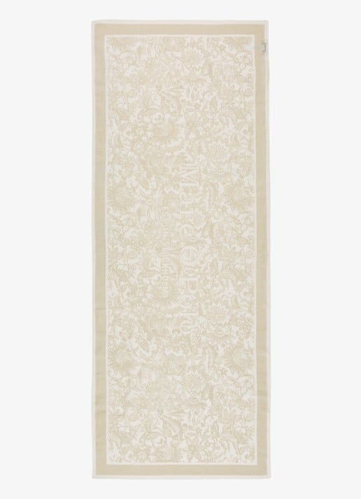 Marc O'Polo Sjaal met bloemenprint - voorkant 5 beige