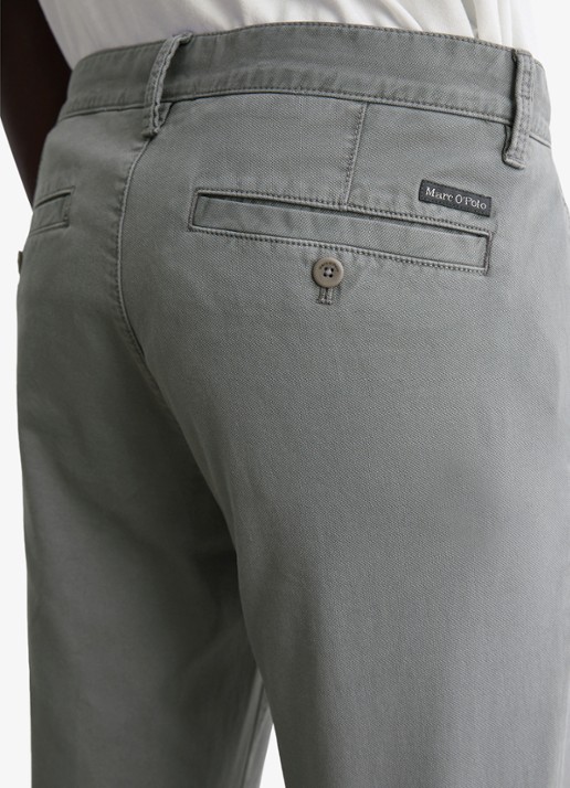 Marc O'Polo Stig shaped fit chino met stretch - detail 4 grijs