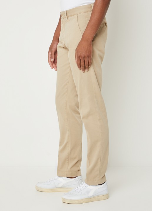 Marc O'Polo Stig shaped fit chino met stretch - detail 3 pure cashmere-111 / beige