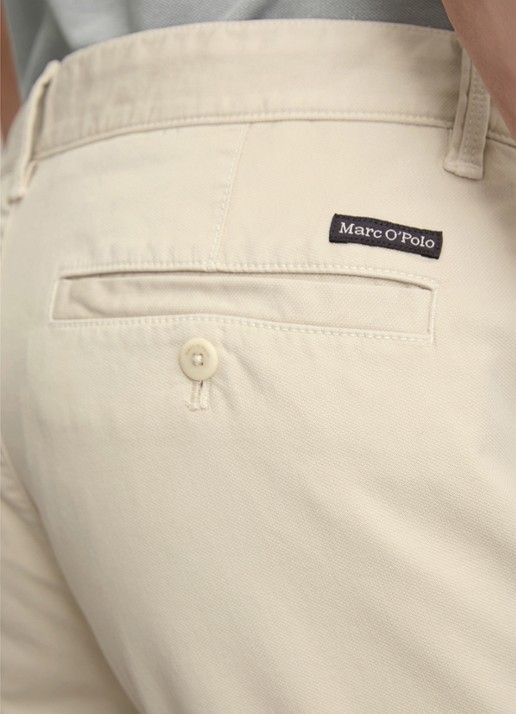 Marc O'Polo Stig shaped fit chino met stretch - detail 4 lichtgrijs