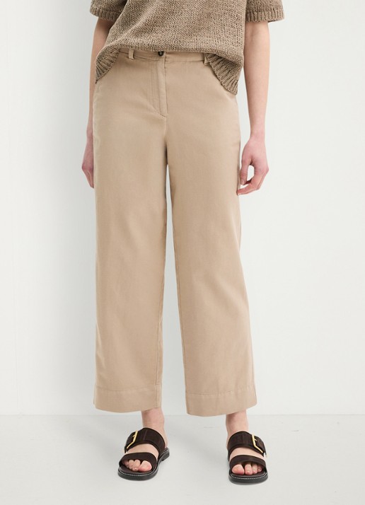 Marc O'Polo Straight fit broek in lyocell blend