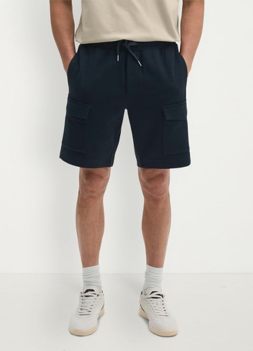 Marc O'Polo Straight fit korte joggingbroek met trekkoord