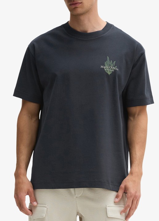 Marc O'Polo T-shirt met logo- en backprint