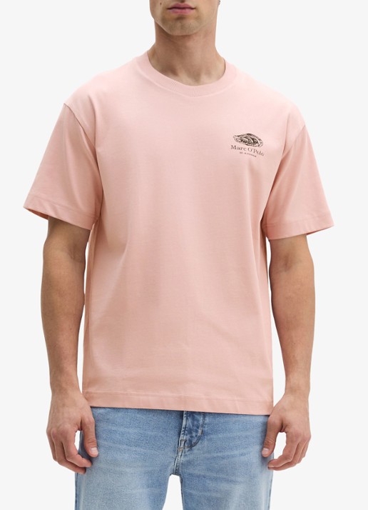 Marc O'Polo T-shirt met logo- en backprint