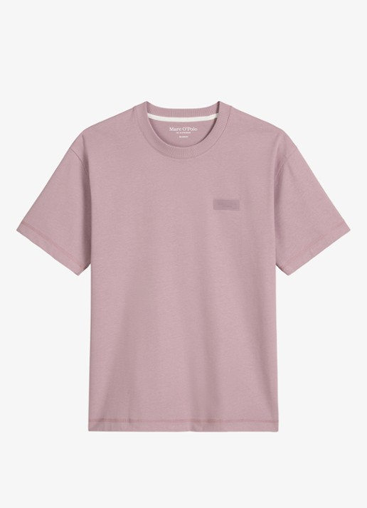 Marc O'Polo T-shirt met logo - voorkant 2 lichtroze