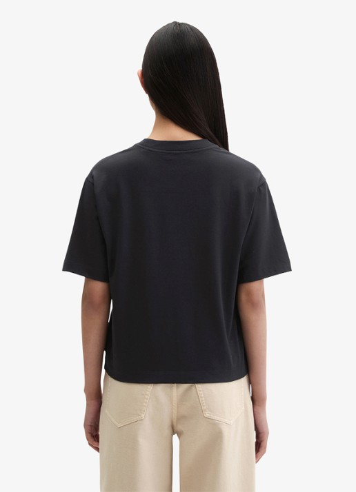 Marc O'Polo T-shirt met ronde hals - achterkant 5 deep night blue-4300 / blauw