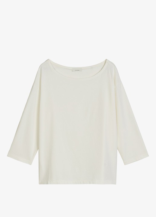 Marc O'Polo T-shirt met ronde hals - voorkant wit