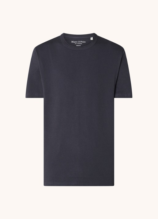 Marc O'Polo T-shirt met ronde hals - voorkant 2 blauw