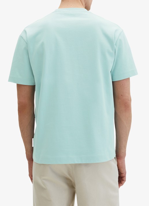 Marc O'Polo T-shirt met ronde hals - achterkant 5 blauw