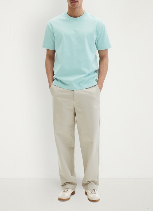 Marc O'Polo T-shirt met ronde hals - voorkant 2 blauw