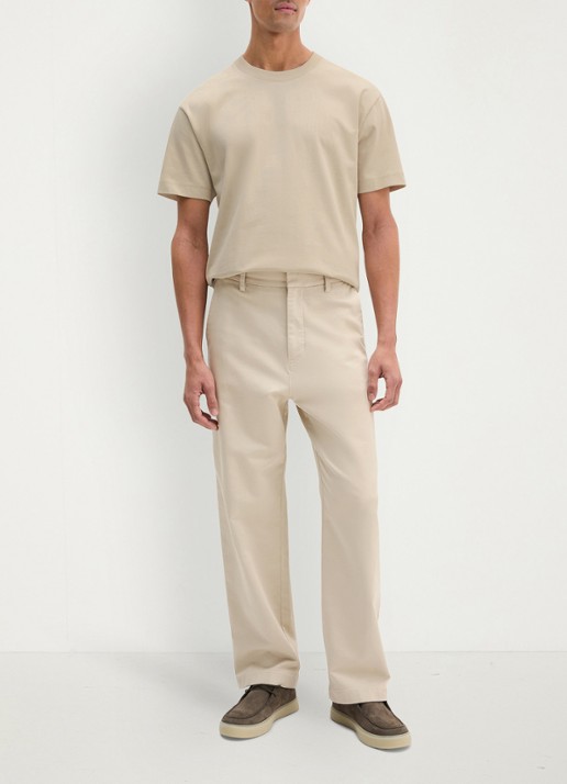 Marc O'Polo T-shirt met ronde hals - voorkant 3 beige
