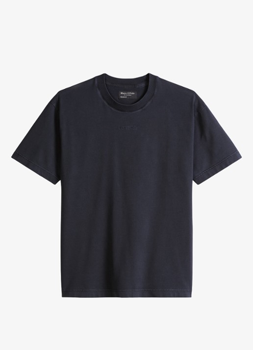 Marc O'Polo T-shirt met ronde hals - voorkant 2 donkerblauw