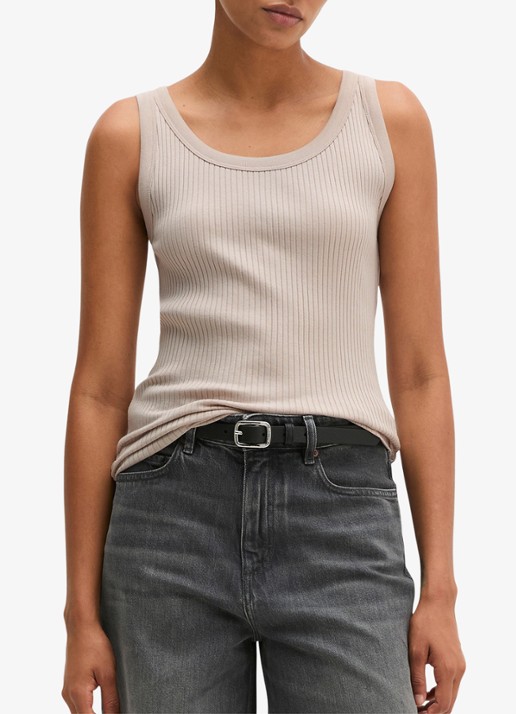 Marc O'Polo Tanktop met ribstructuur
