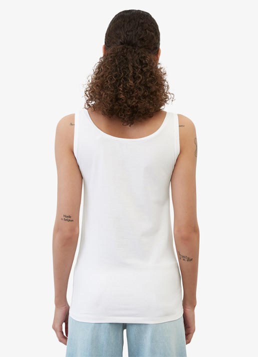 Marc O'Polo Tanktop van katoen - achterkant 2 wit