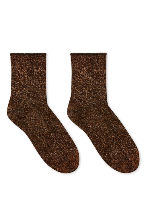 MarcMarcs Blackpool sokken met lurex in 2-pack - voorkant koper