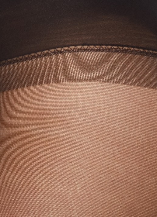 MarcMarcs Comfort panty in 40 denier met zijdeglans - detail 3 zwart