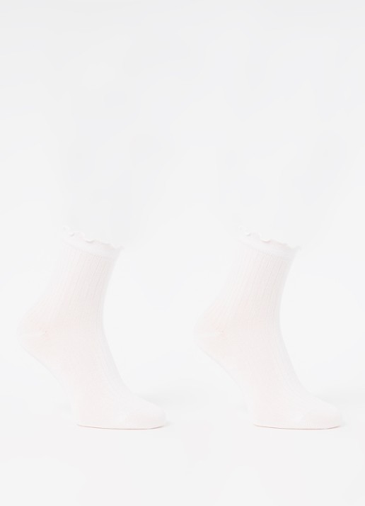 MarcMarcs Mikkie sokken in 2-pack - voorkant 2 wit