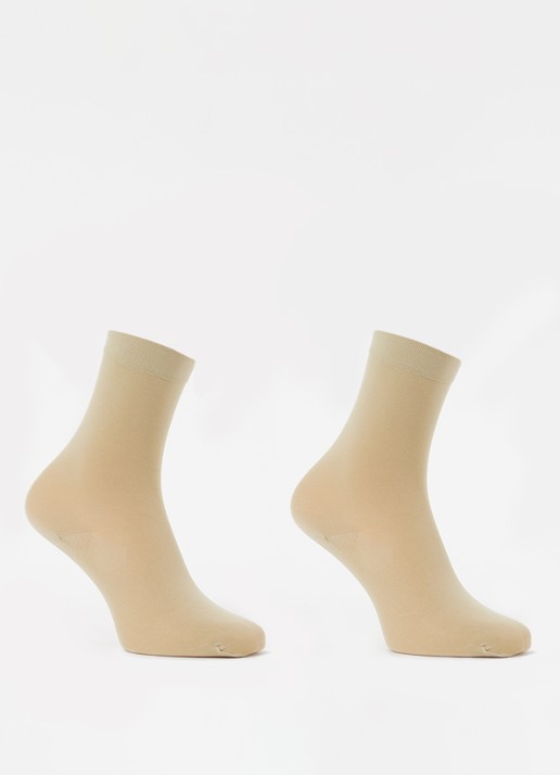MarcMarcs Moscow sneakersokken met glitter in 2-pack - voorkant 2 lindegroen